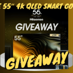 Hisense 55″ 4K Mini-LED QLED Smart Google TV giveaway